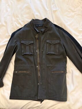Women’s Military-Style Olive Green Field Jacket